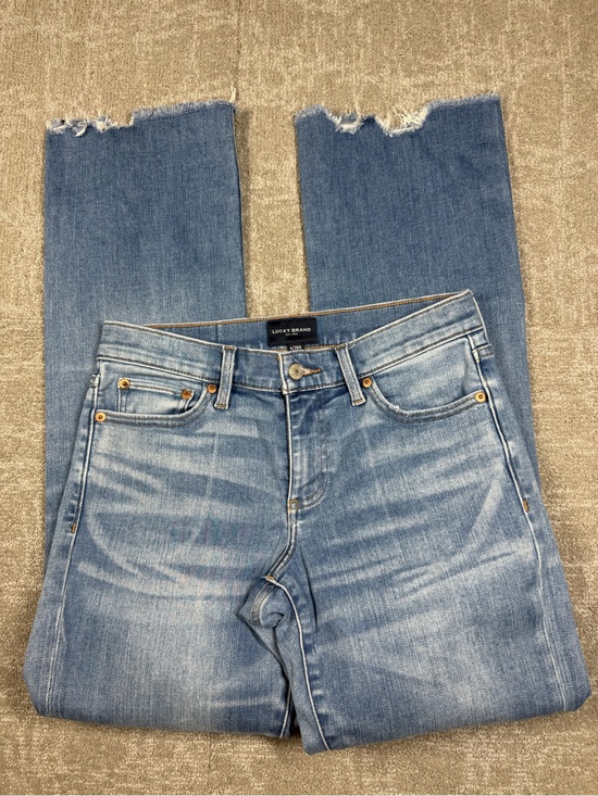 Lucky Brand Denim - Lucky Brand Slim Boot Straight leg Raw Hem Jean Women Size 6/28